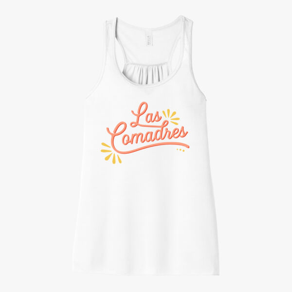 Original Las Comadres Flowy Racerback Tank Thumbnail