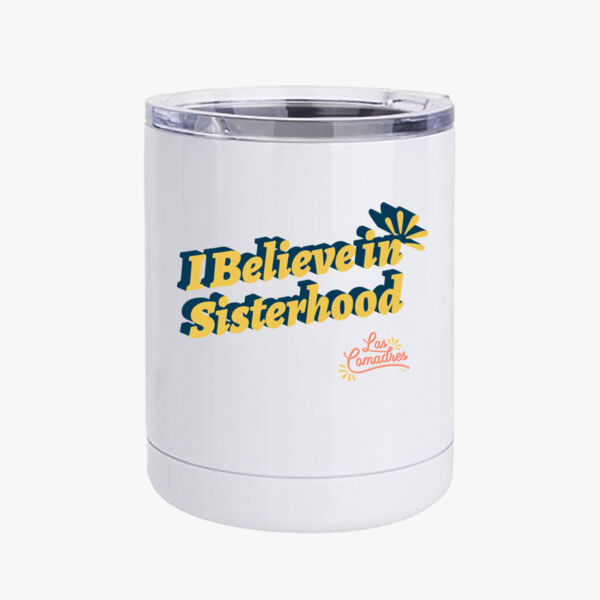 I Believe in Sisterhood Retro Stainless Steel Short Tumbler Thumbnail